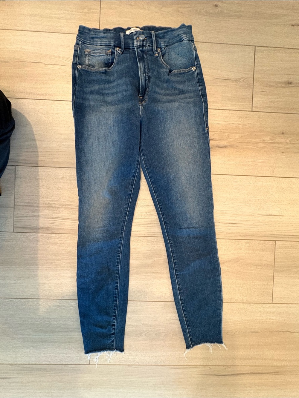 Good American Dark Blue High-Rise Skinny Jeans